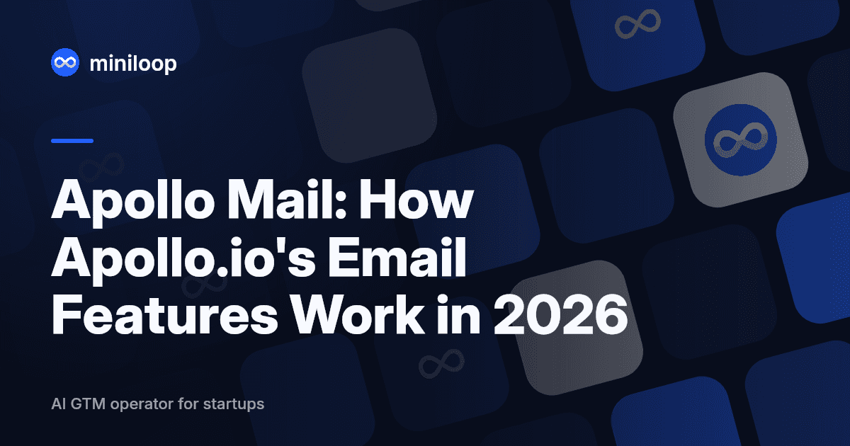Apollo.io email features and cold outreach workflow diagram