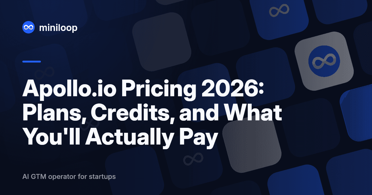 Apollo.io pricing breakdown showing plans and credit costs