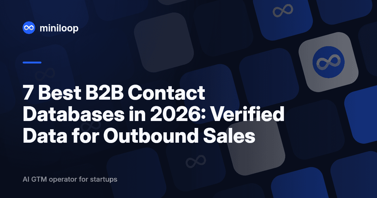B2B contact database comparison guide for outbound sales teams