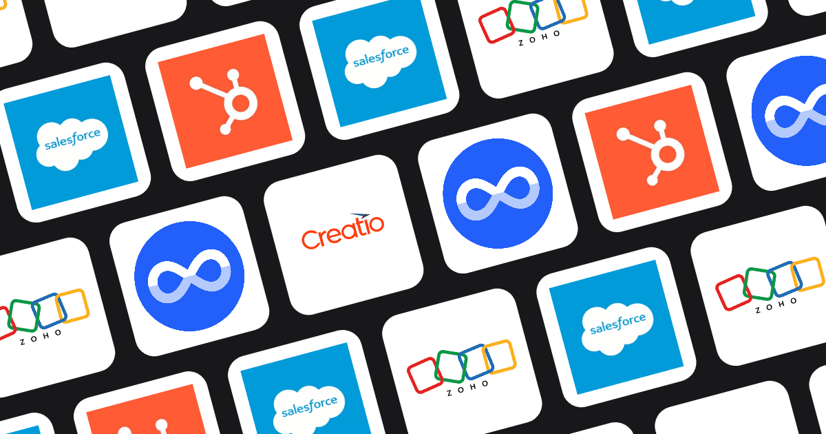Logos of leading B2B CRM tools side by side for 2026