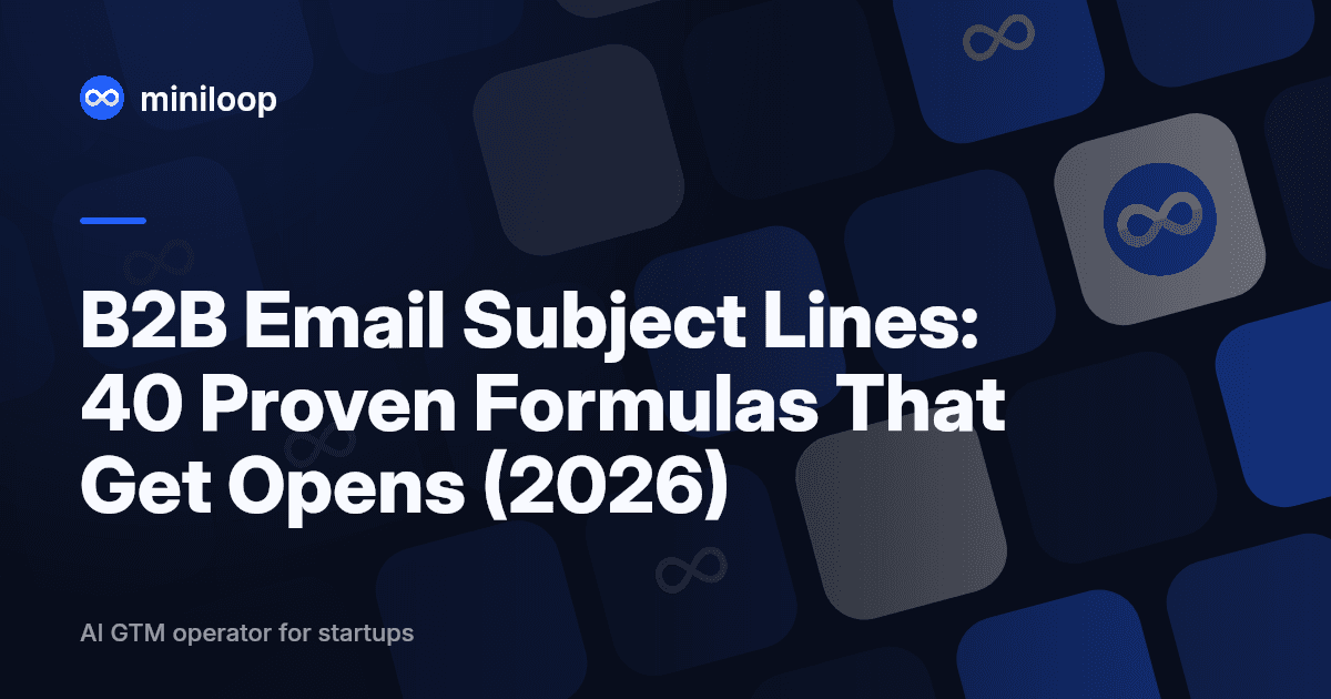 B2B email subject lines guide for cold outbound in 2026