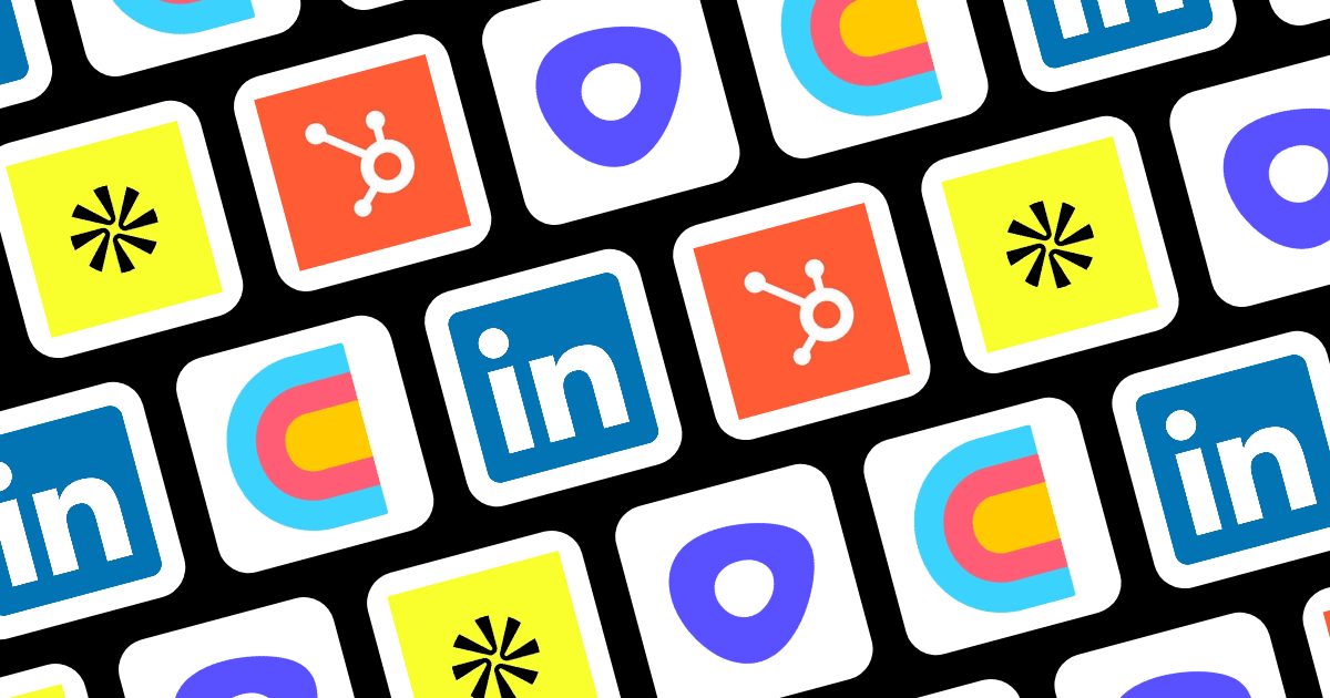 B2B lead generation tools including Apollo, LinkedIn, Clay, HubSpot, and Outreach