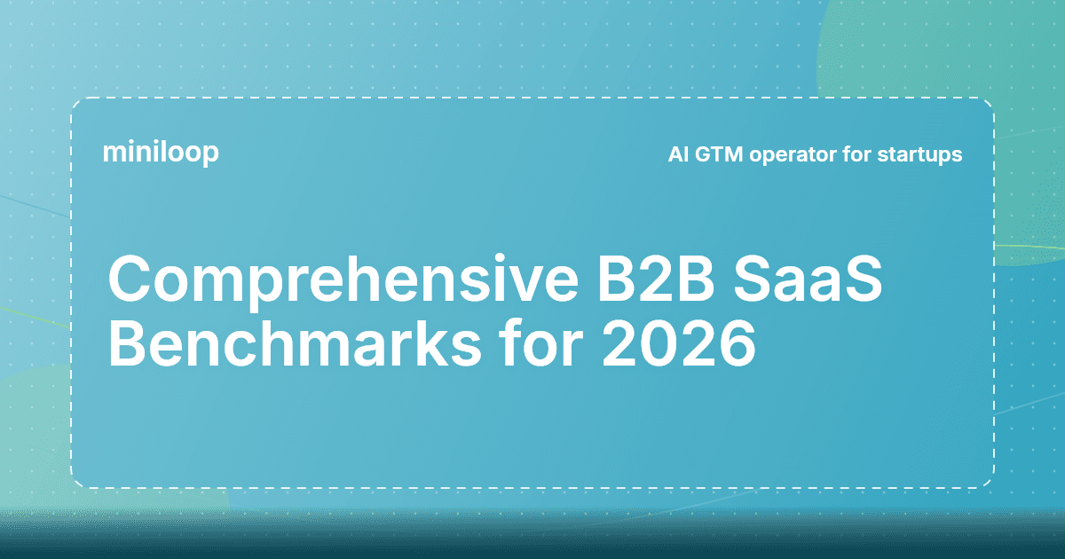 Graph depicting B2B SaaS benchmarks