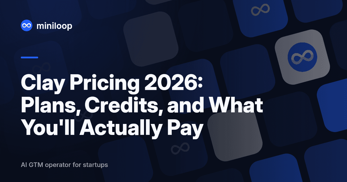 Clay pricing breakdown showing plans and credit costs