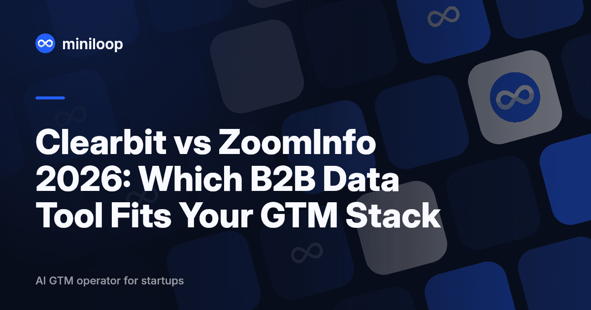 Clearbit vs ZoomInfo comparison. which B2B data enrichment tool fits your GTM stack in 2026?