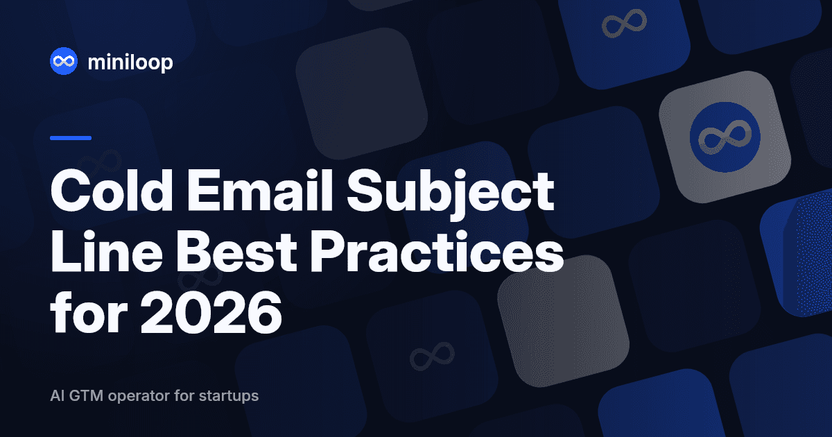 Cold email subject line best practices guide 2026
