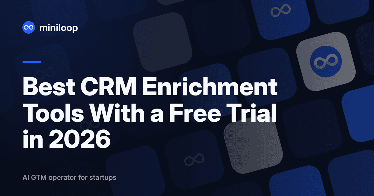 CRM enrichment tools with free trials illustration