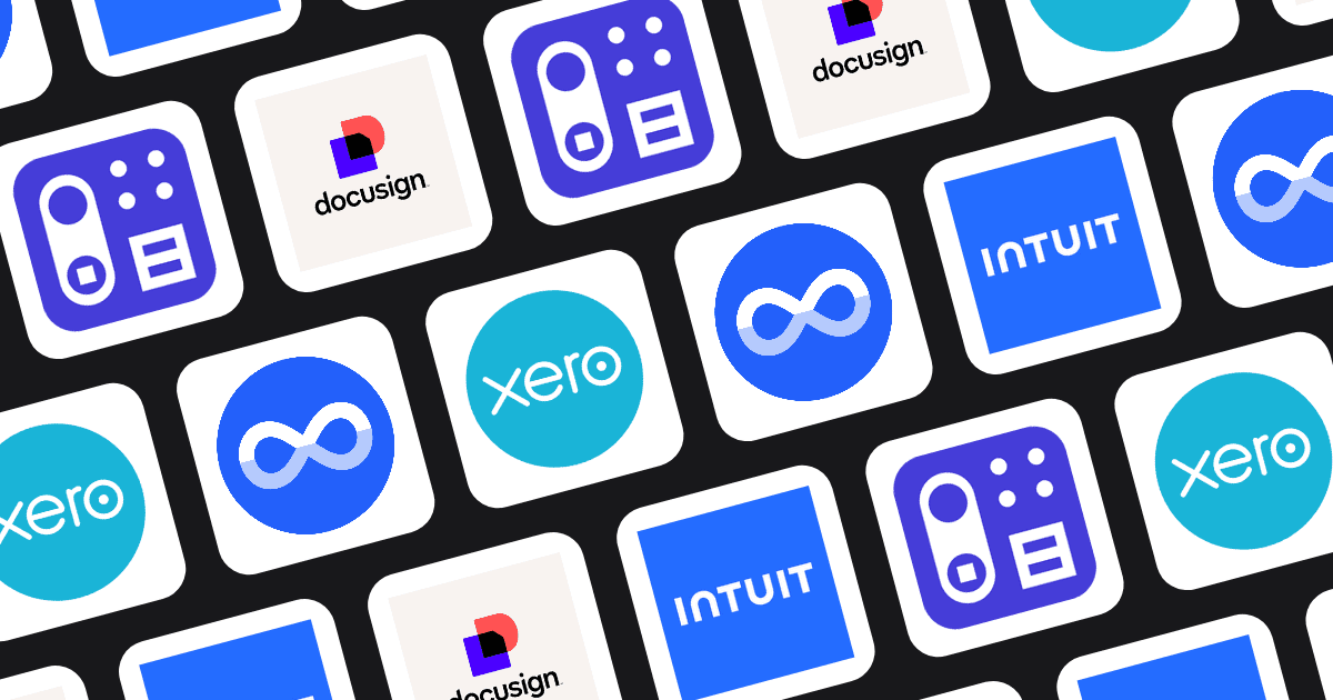 Icon grid of top CRM tools for accounting professionals