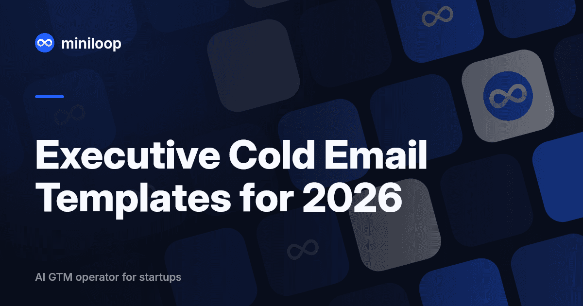 Illustration representing executive cold email templates for reaching C-suite decision-makers in 2026