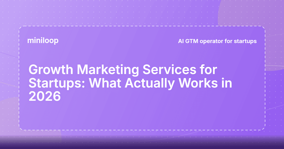 Icons representing leading growth marketing services for startups