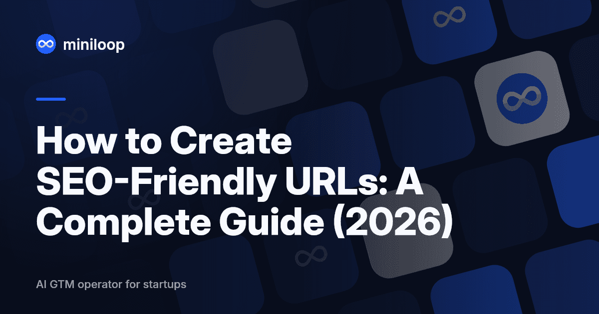 Abstract diagram showing SEO-friendly URL structure with keyword slug and subdirectory hierarchy
