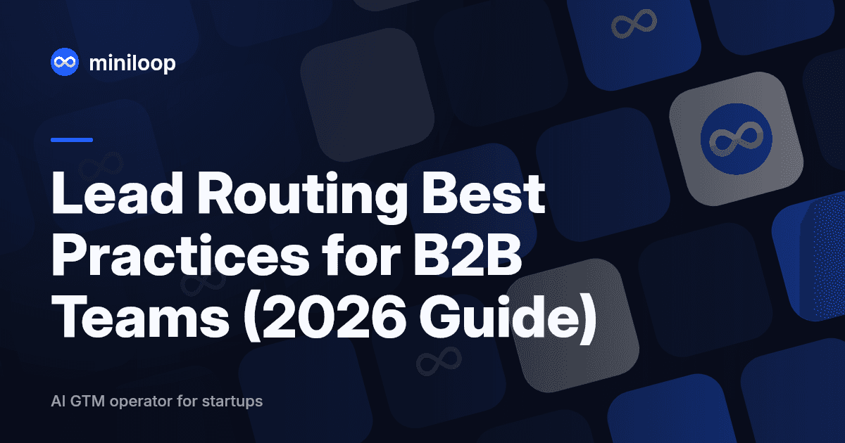 Illustration representing lead routing best practices for B2B sales and marketing teams