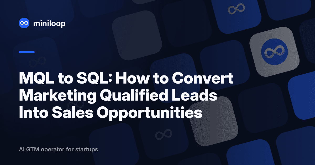 Abstract illustration of a lead qualification funnel with MQL and SQL stages