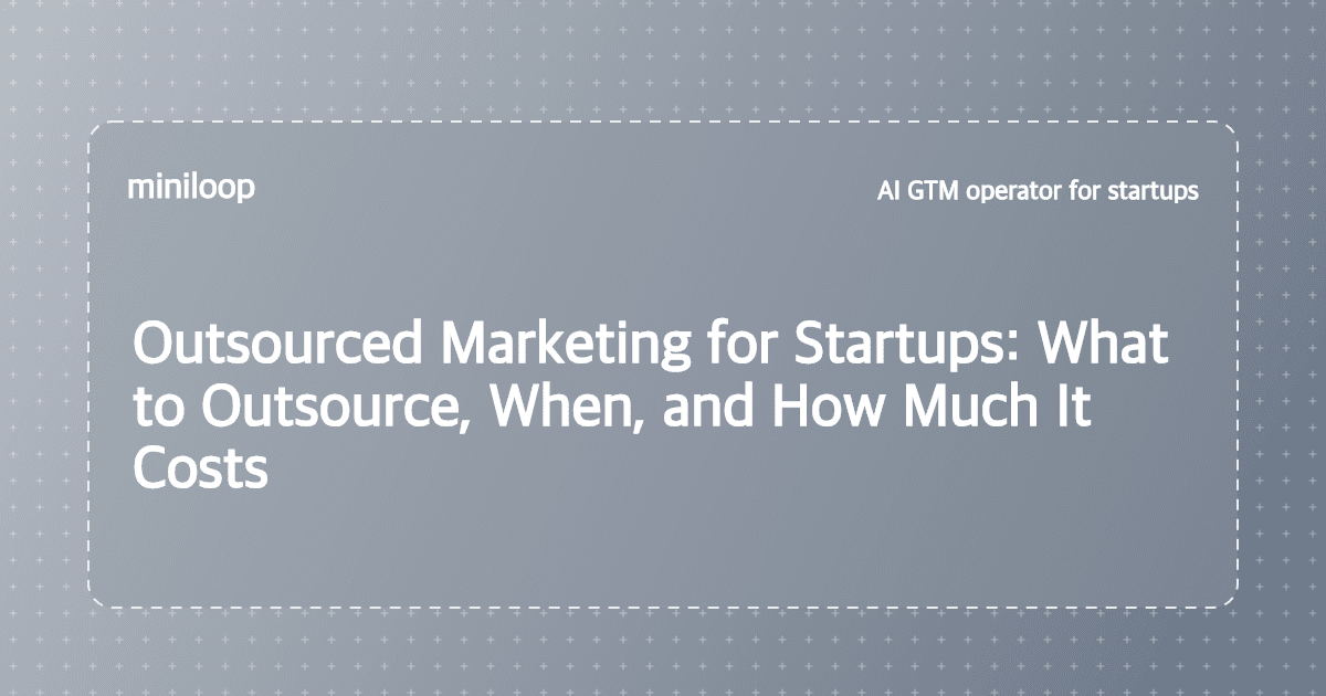 Outsourced marketing for startups guide