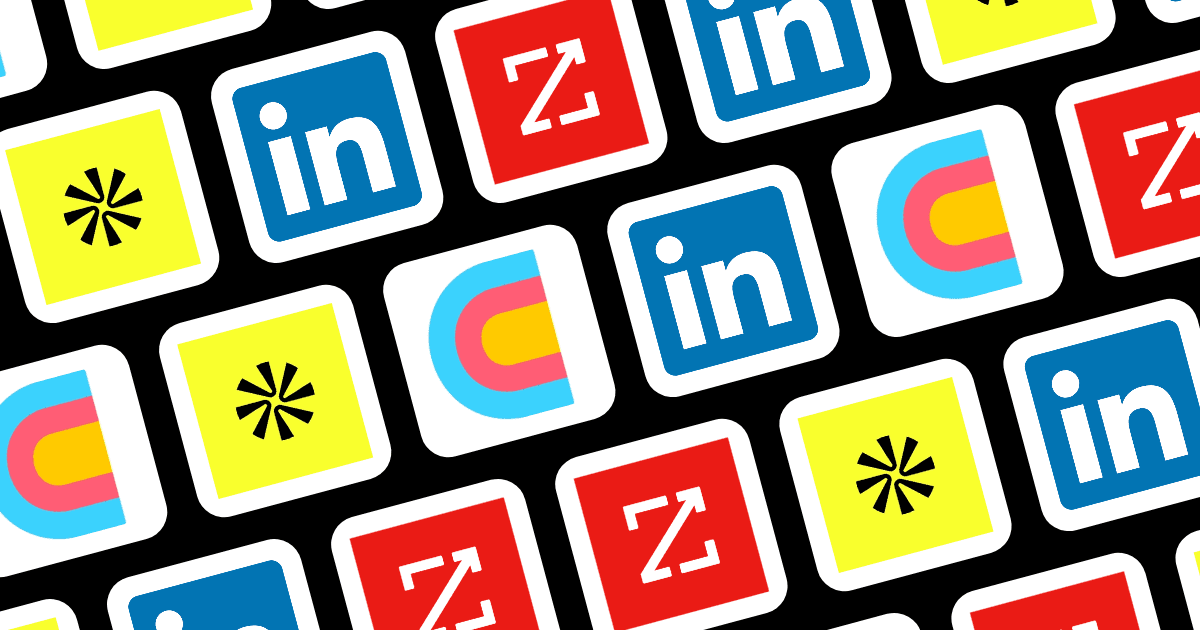 LinkedIn Sales Navigator, Apollo.io, ZoomInfo, and Clay logos for B2B prospecting comparison