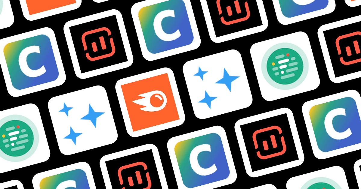 Logos of Surfer SEO alternative tools including Clearscope, Frase, SEMrush, and MarketMuse