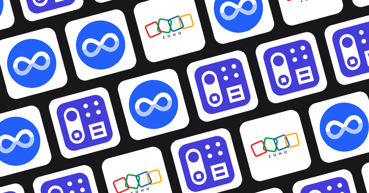 Logos of Zoho CRM, Capsule CRM, and Miniloop in a comparison grid