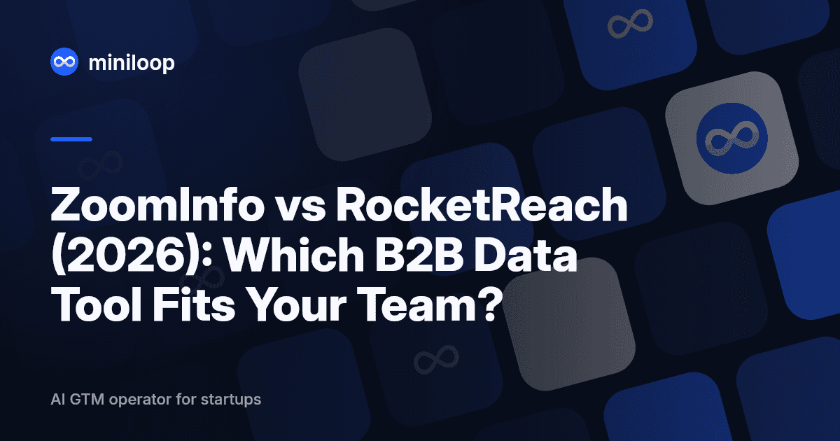 ZoomInfo and RocketReach comparison for B2B GTM teams
